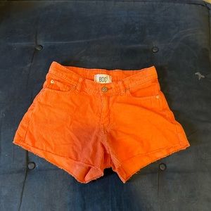 BDG Urban Outfitters orange corduroy shorts